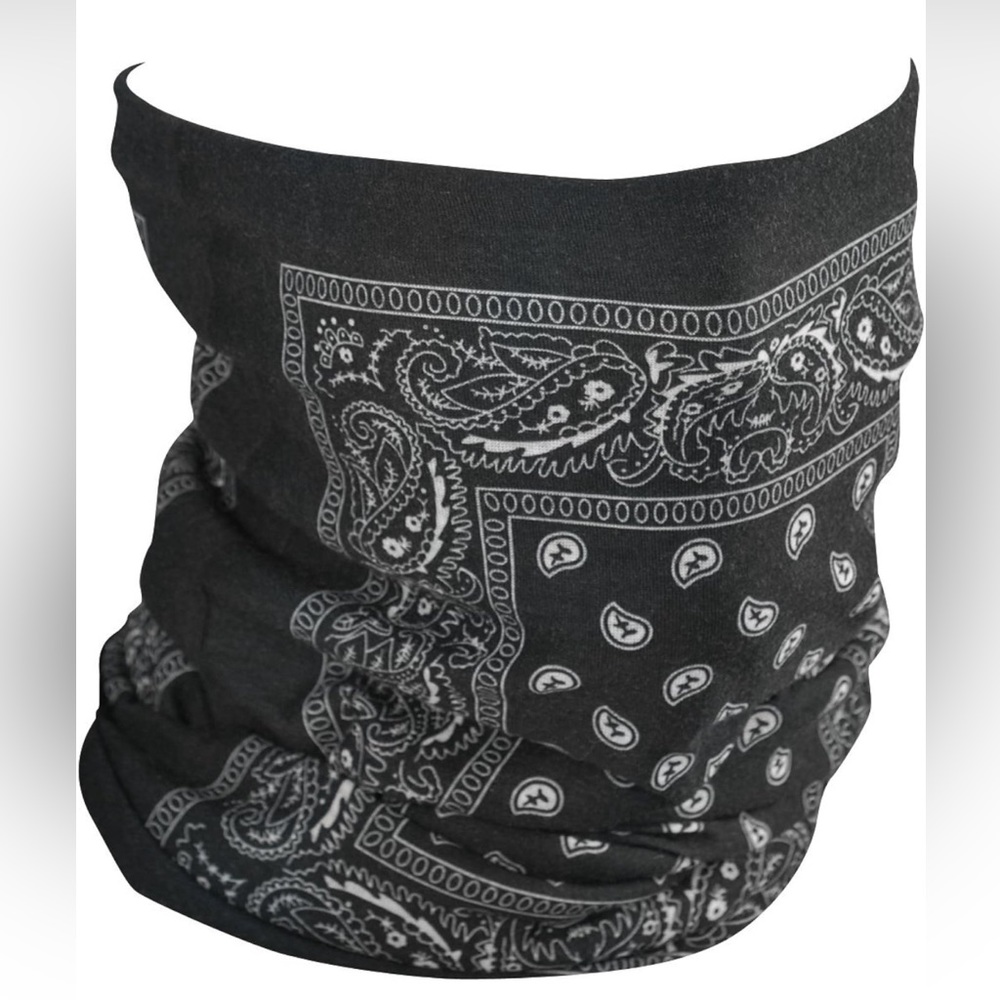 ZANheadgear Motley Tube, Fleece Lined - Black Paisley